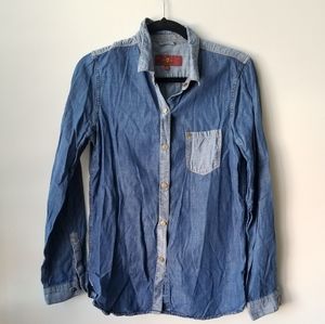 M 7 For All Mankind Denim Button Up
